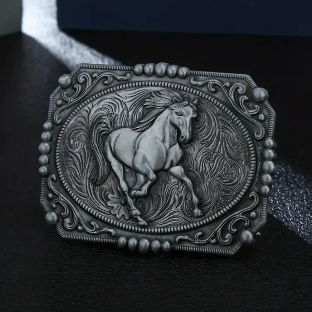 New men's horse western cowboy belt buckle